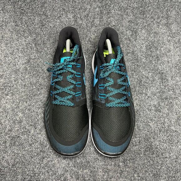 Nike Free 5.0 Running Shoes Men's 13 Black Blue Lagoon Athletic Barefoot Sneaker - Picture 3 of 13